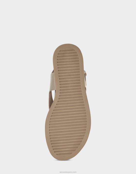 sandalia plana polipiel dorada Aerosoles F846471 mujer