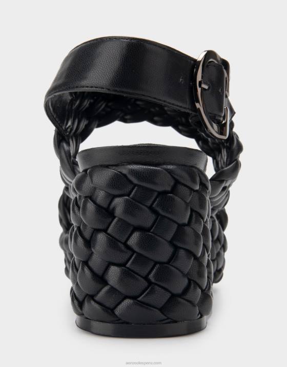 sandalia plataforma ecopiel negra Aerosoles F846358 mujer