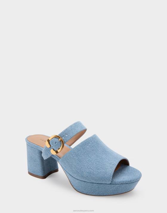 sandalia plataforma tela vaquera Aerosoles F846344 mujer