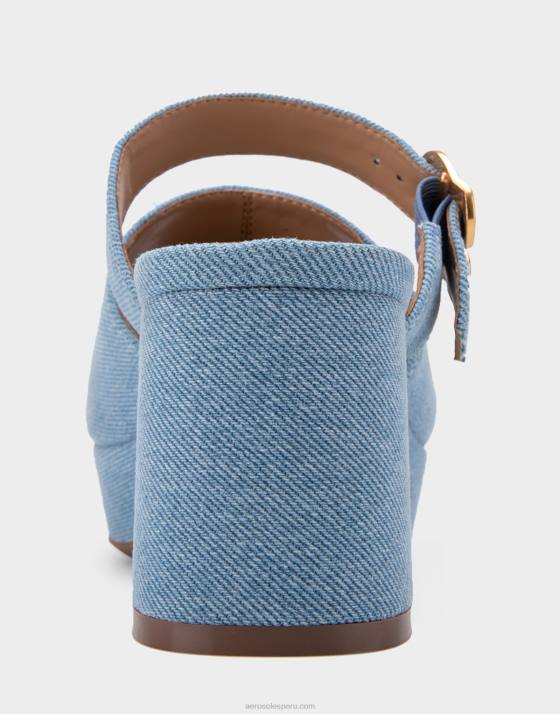 sandalia plataforma tela vaquera Aerosoles F846344 mujer