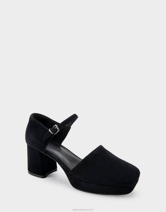 tacón plataforma ante negro Aerosoles F846362 mujer