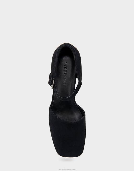 tacón plataforma ante negro Aerosoles F846362 mujer