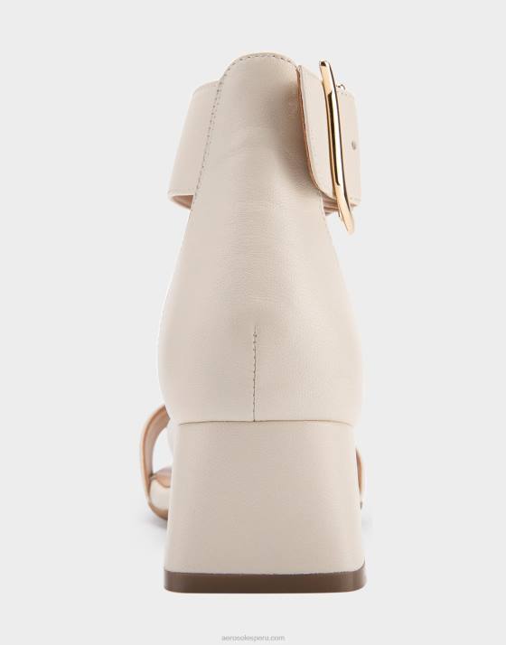 sandalia tacón piel blanca Aerosoles F846416 mujer