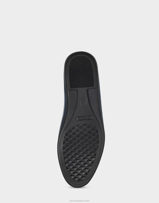 bailarina de cuero azul marino Aerosoles F846242 mujer