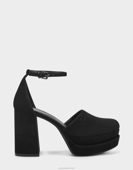 bomba de ante negro Aerosoles F846359 mujer