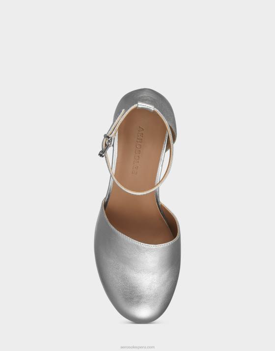 salón plata metalizado piel Aerosoles F846361 mujer
