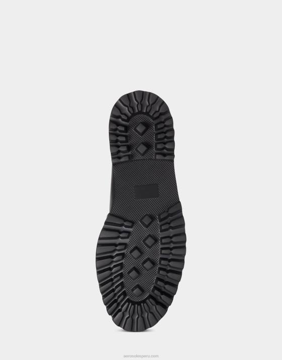 mocasín de cuero negro Aerosoles F846147 mujer