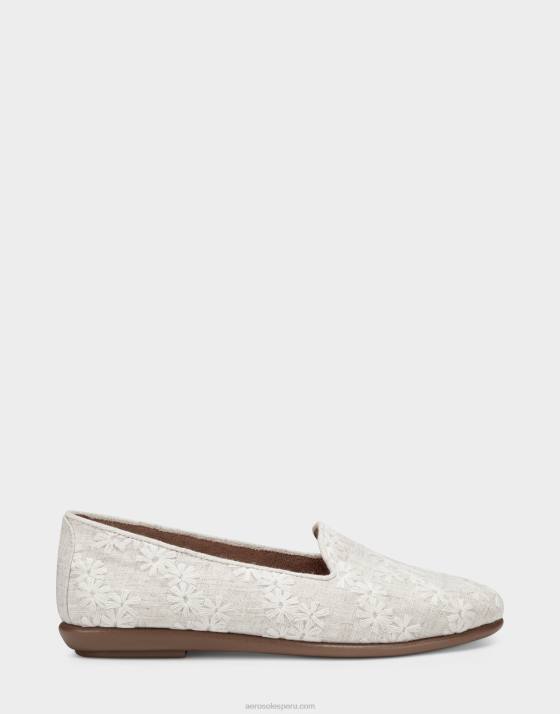 mocasín tejido floral blanco Aerosoles F846200 mujer