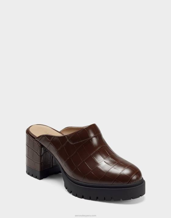 cocodrilo marrón mula Aerosoles F846265 mujer