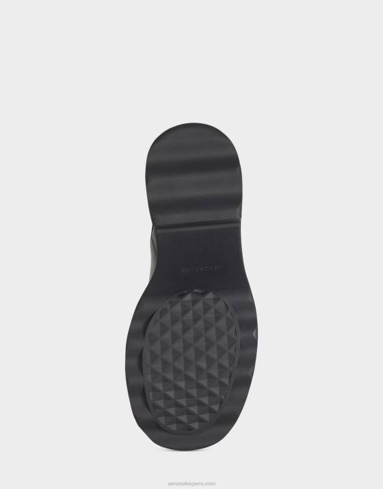 mule de cuero negro Aerosoles F846266 mujer