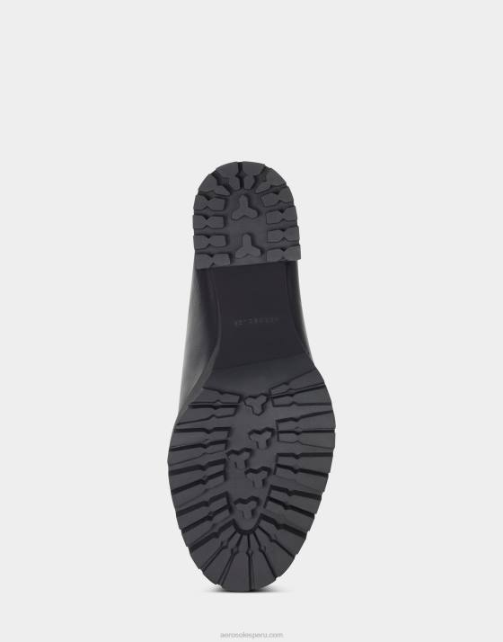 mule de cuero negro Aerosoles F846272 mujer