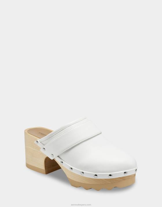 zueco blanco Aerosoles F846268 mujer